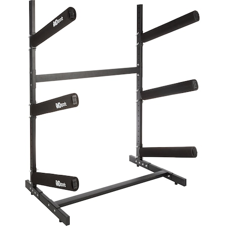Rad Sportz Kayak Storage Rack - 3-Level Freestanding Stand with Padded Arms, 300lb Capacity by 83-7001
